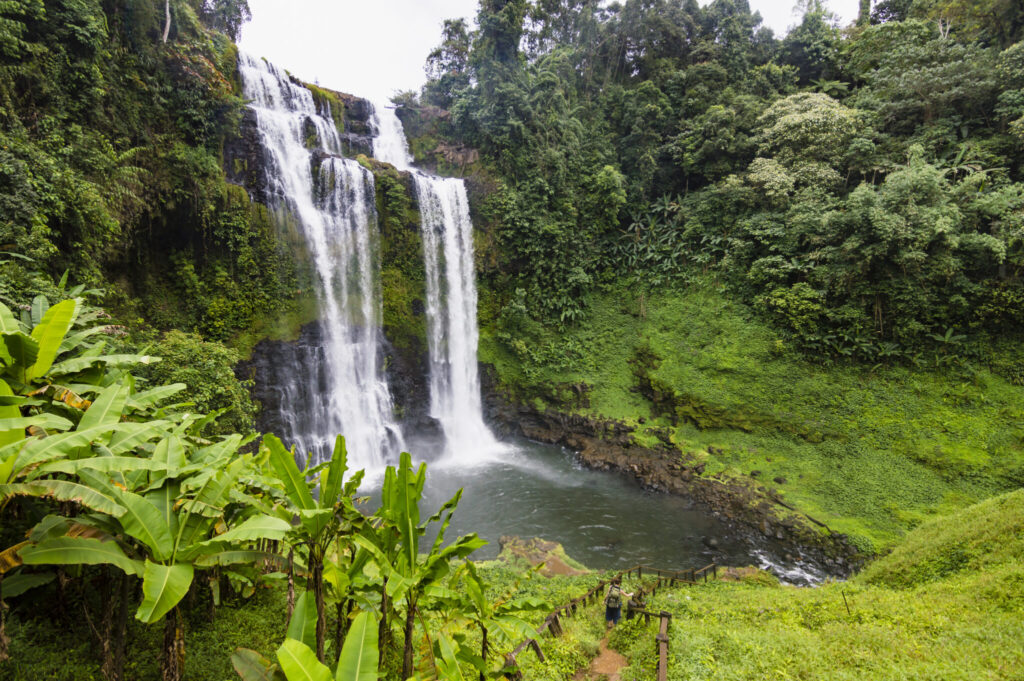 Tad Gneuang Wasserfall in Dong Hua Sao Nationalpark